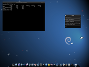 LXDE LXDE + Cairo-Dock + Debian Squeeze + xcompmgr